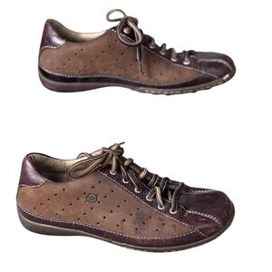 Born Shoes Womens Size 7 Brown Leather Lace Up Casual Comfort Walking W0578